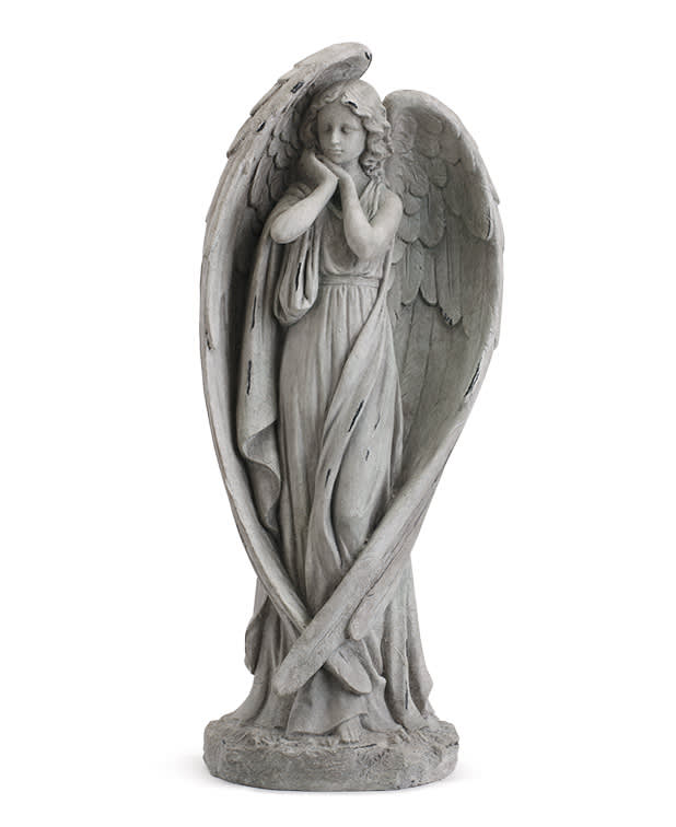 Dramatic Wind Angel Figure