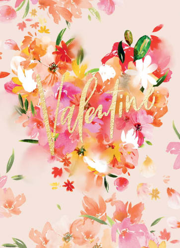 Pink Watercolour Card