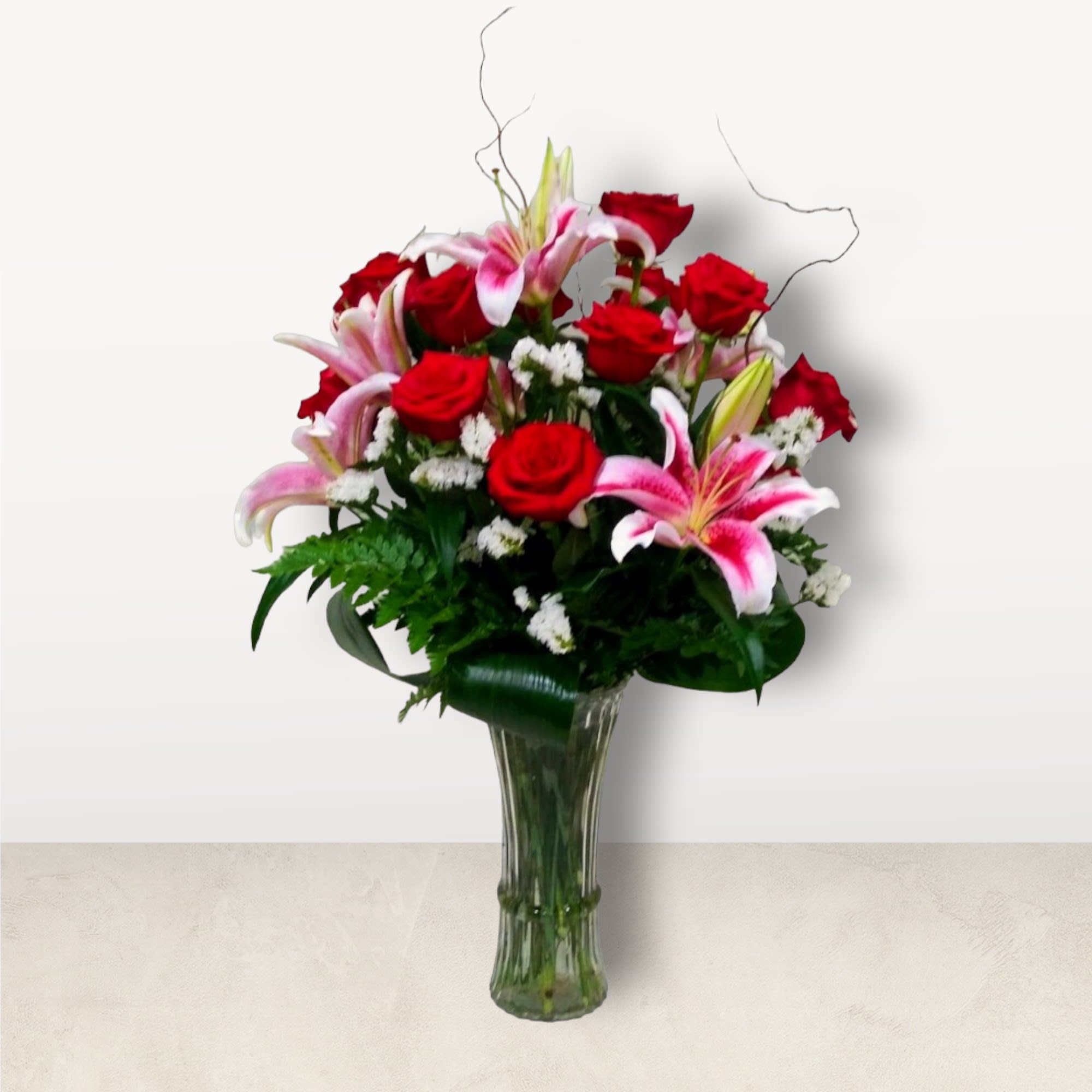 ROSES & LILIES Flower Bouquet