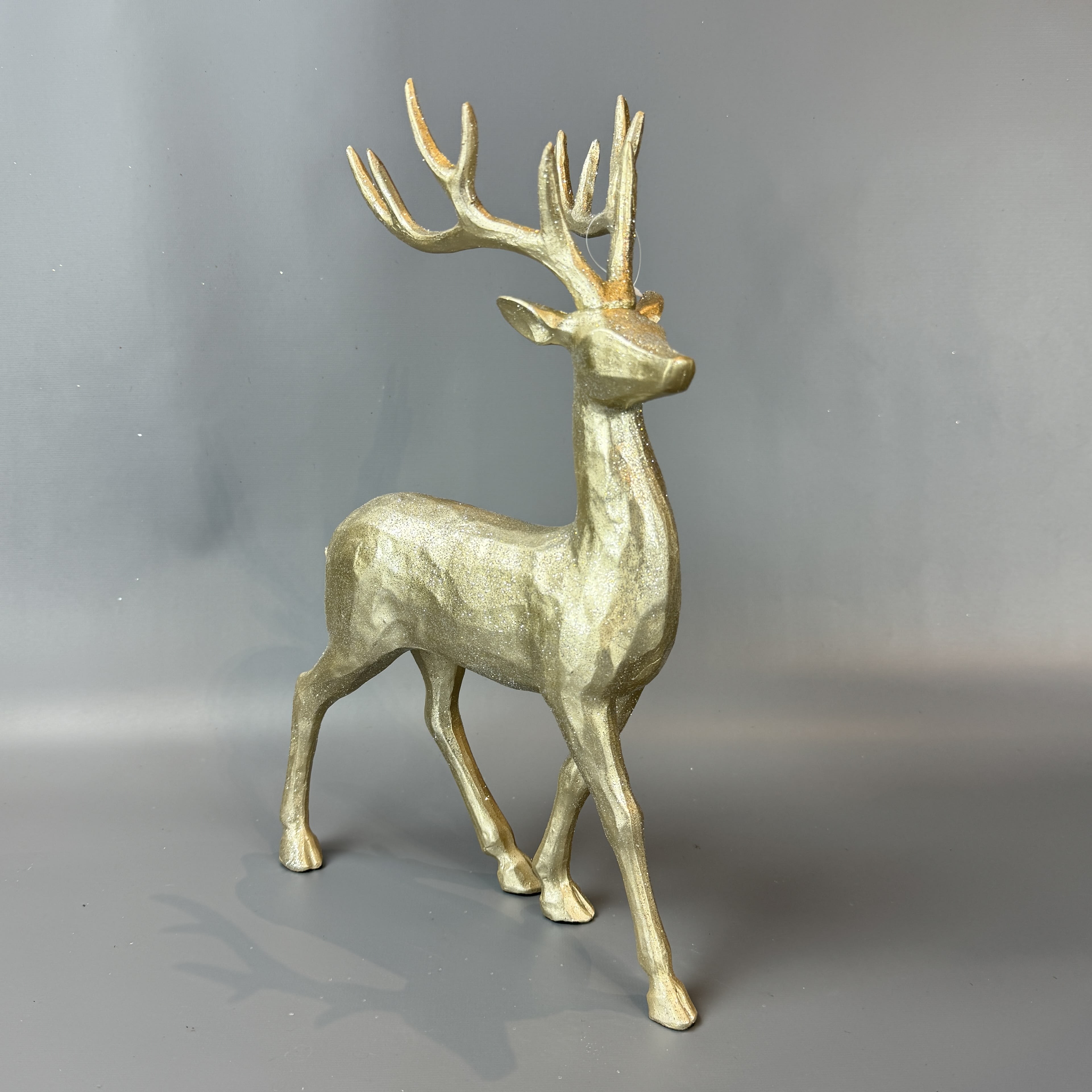 Champaign Glitter Deer  14" tall