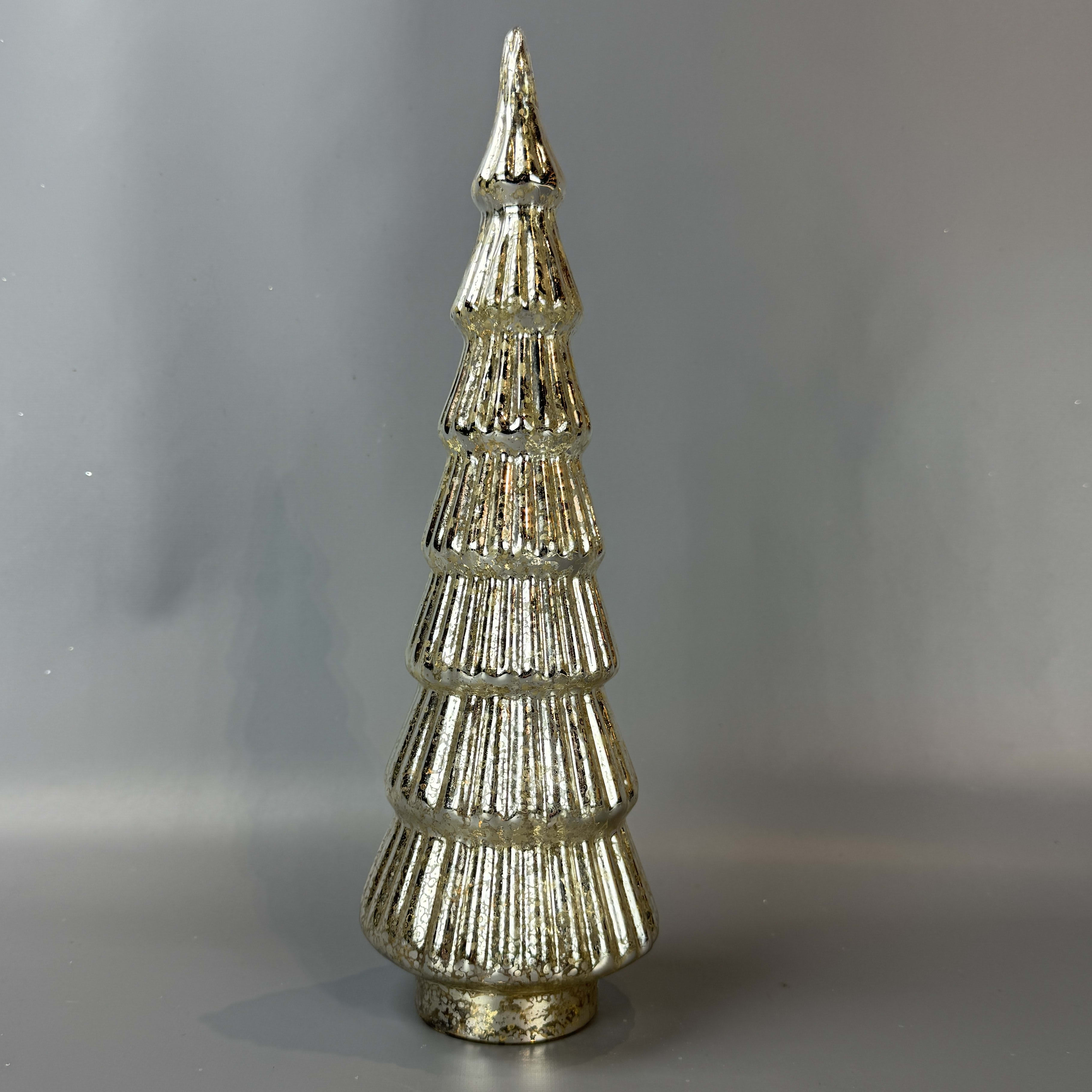Gold Pewter Mercury Glass Tree
