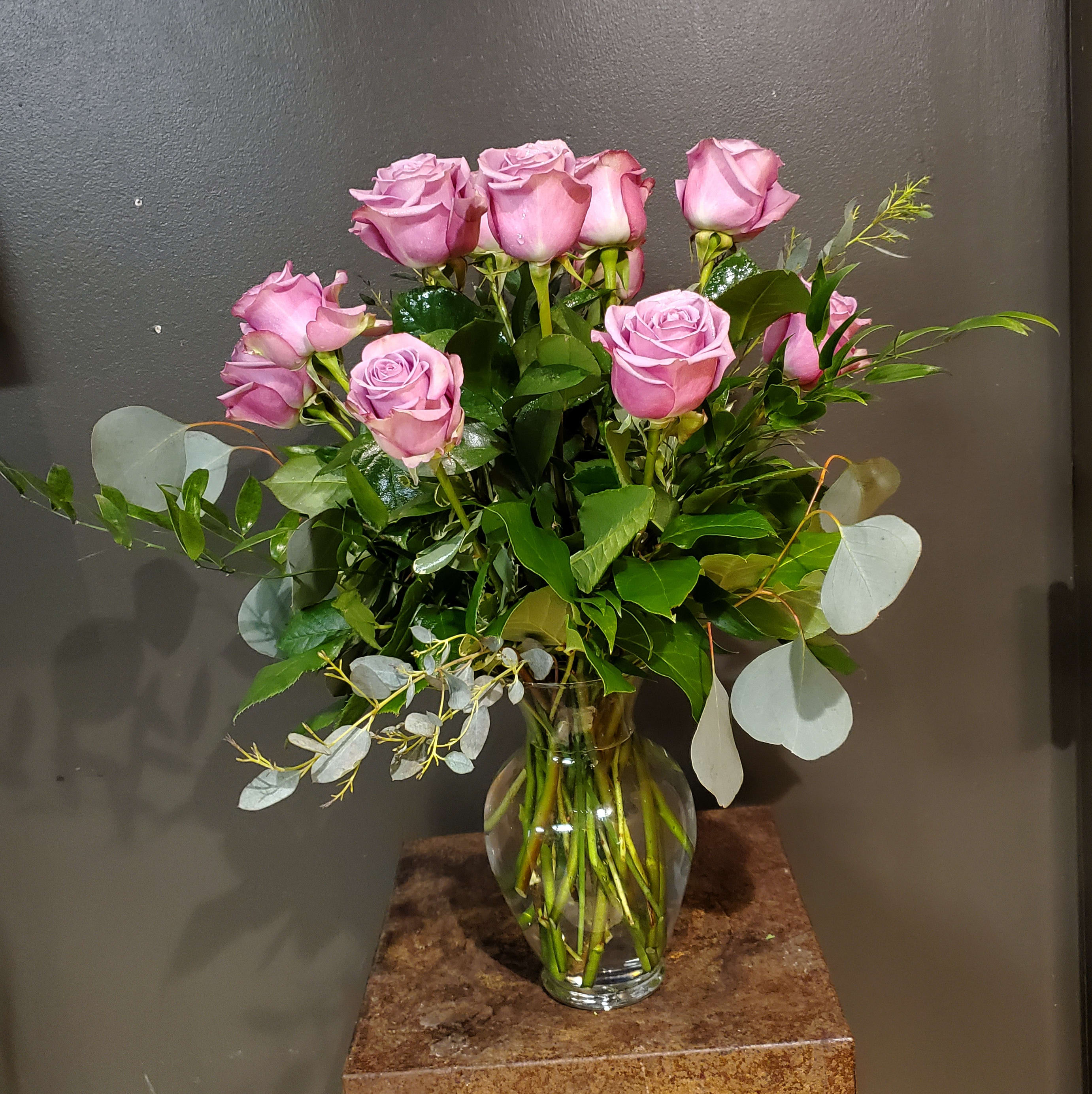 Long Stem Lavender Roses Flower Bouquet