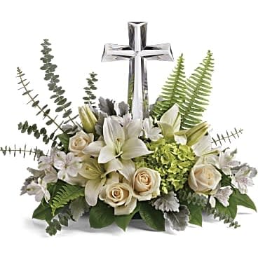 Crystal Cross Flower Bouquet
