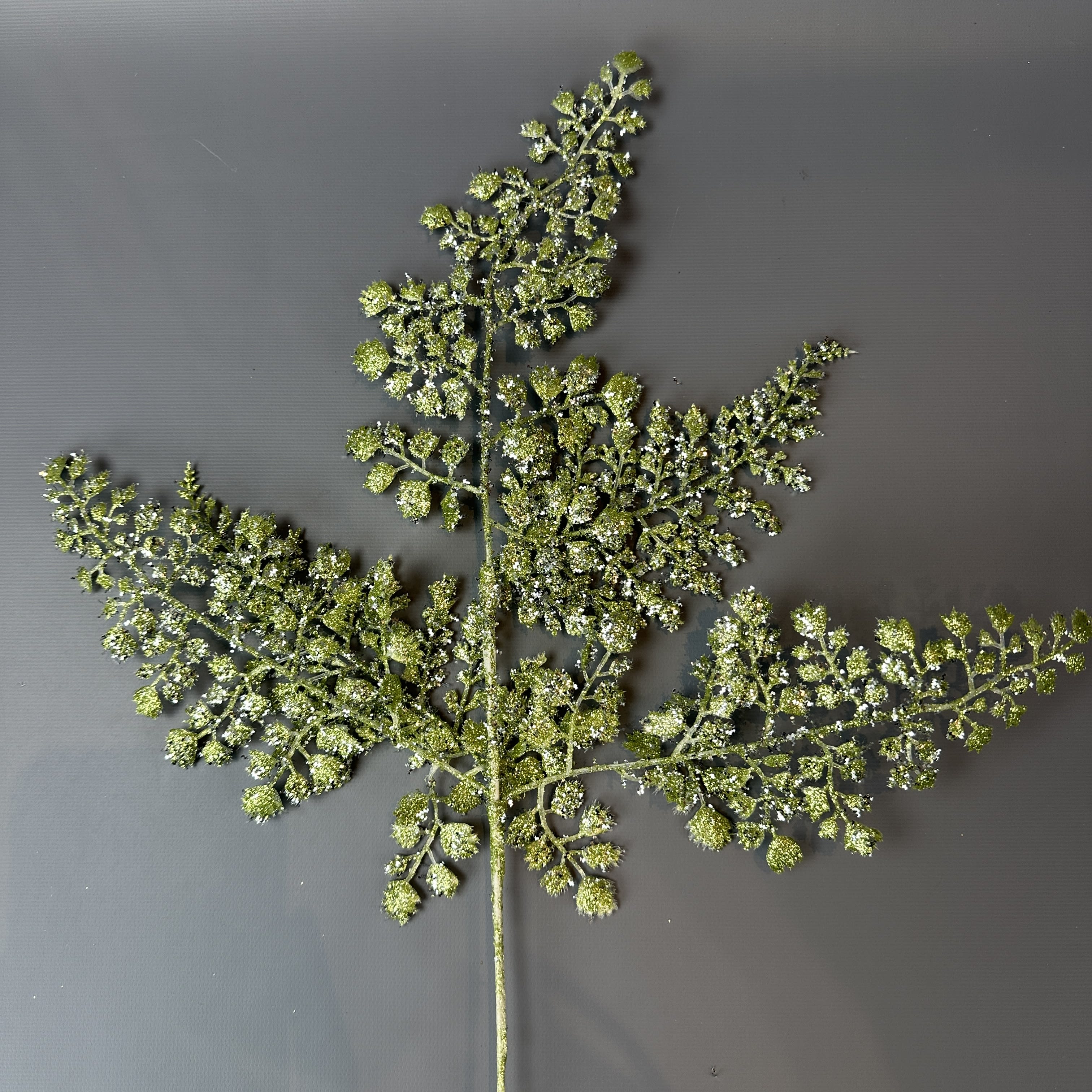 CHAMPAGNE GLITTER MAIDEN HAIR LEAF SPRAY 18''L