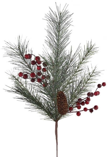 ICED PINE/PINECONE/BERRY SPRAY 24''L