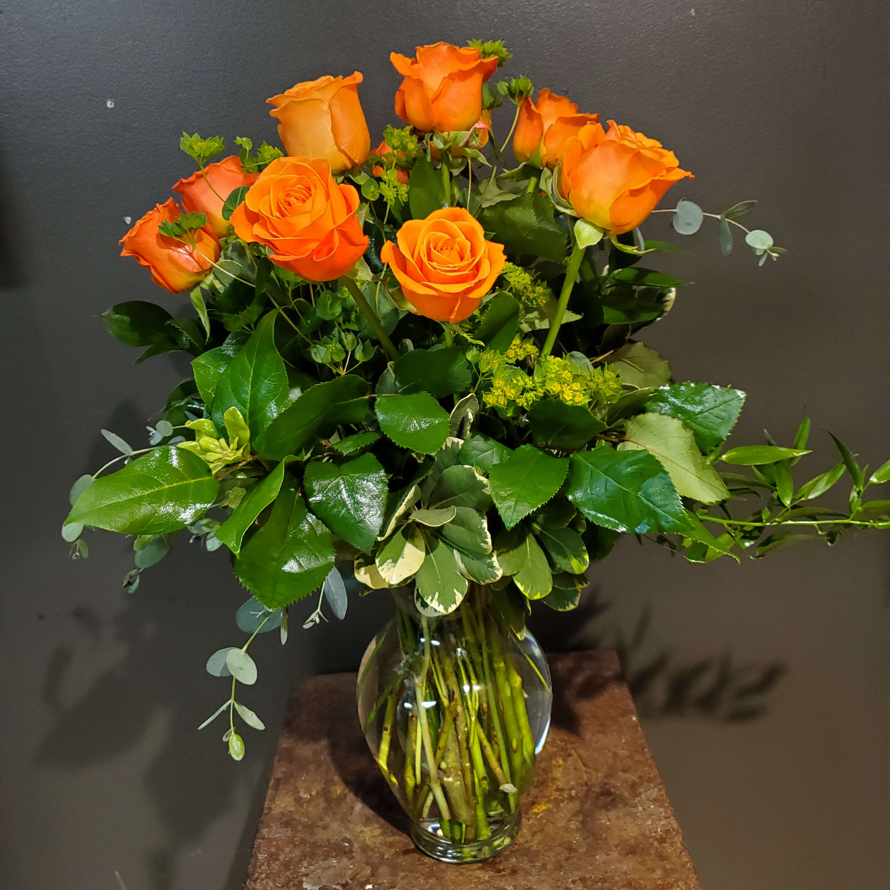 VD - Long Stem Orange Roses