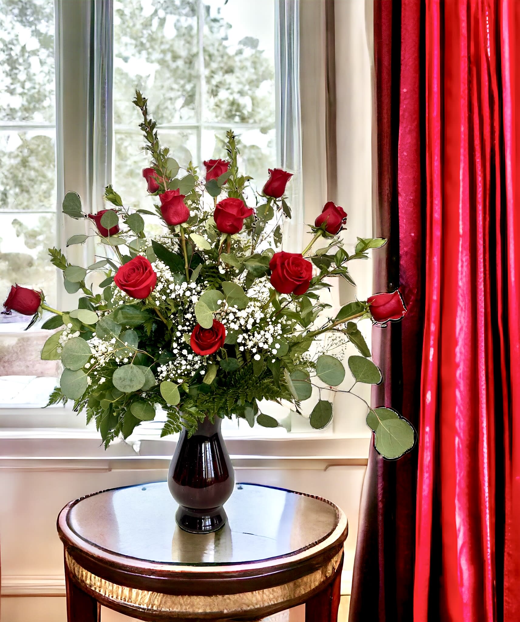 12 Knock Your Socks Off Roses Flower Bouquet