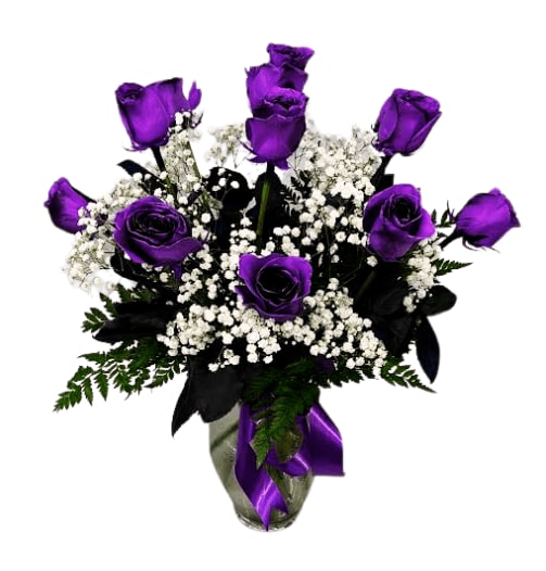 Purple Amethyst Roses (1 Dozen) VM-227