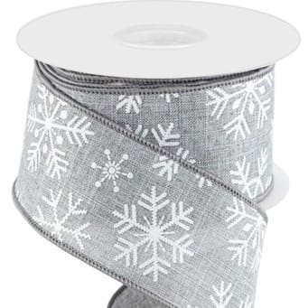 Snowflakes On Royal Burlap Flower Bouquet