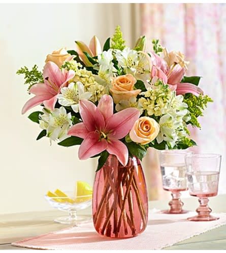 Sweet Baby Girl™ Arrangement in Pink Vase Flower Bouquet