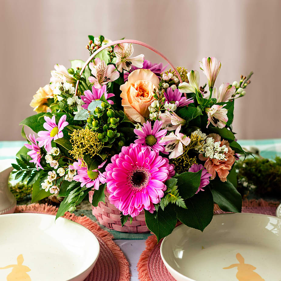 Blooming Spring Basket - Pretty & Pink
