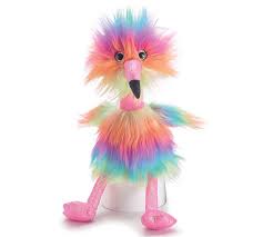 Colorful Plush Flamingo Flower Bouquet