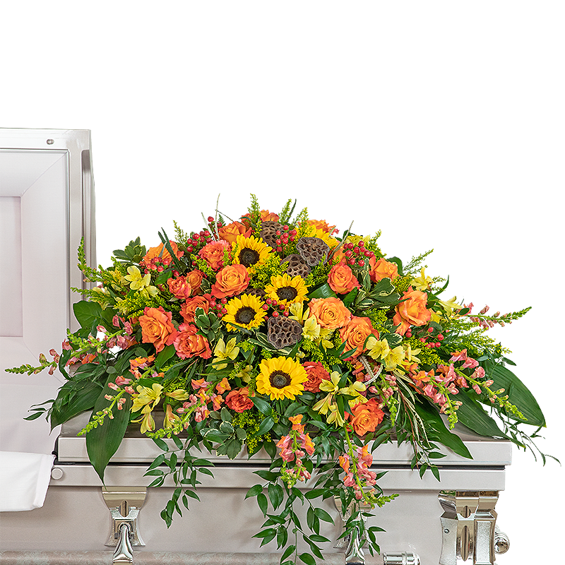 Sunny Days Casket Spray Flower Bouquet