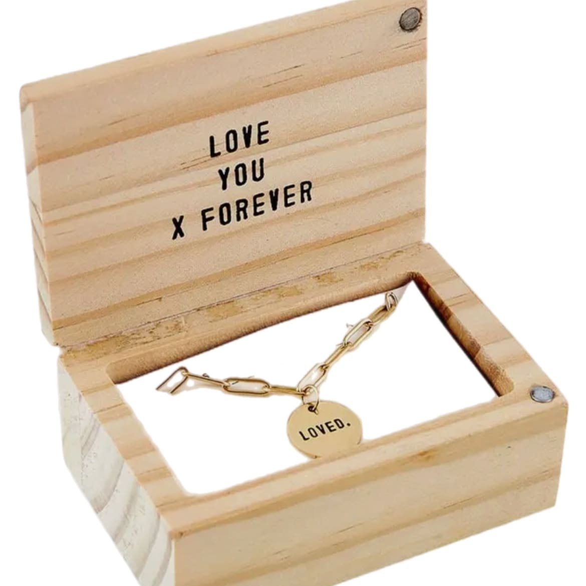 Loved - Link Necklace in Box Flower Bouquet