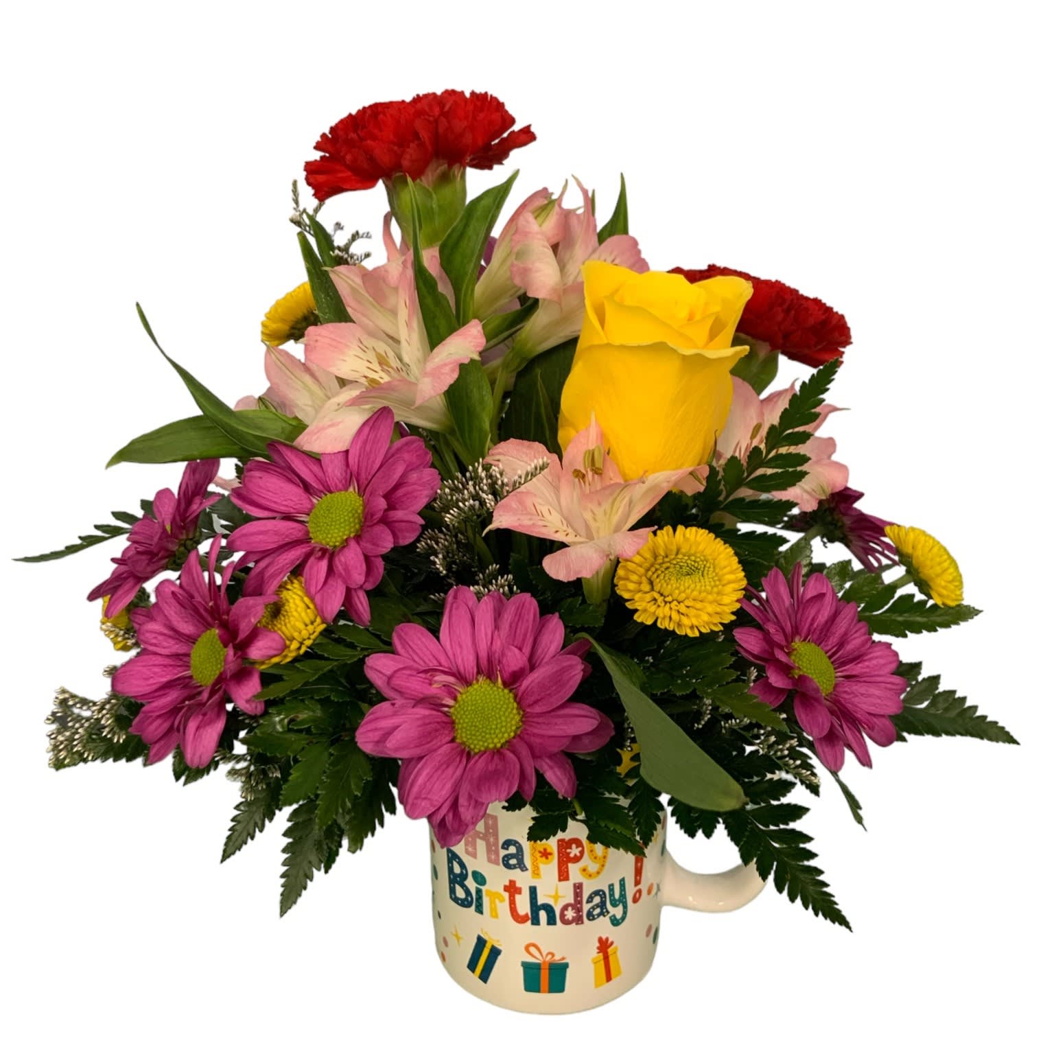 Birthday Mug Flower Bouquet