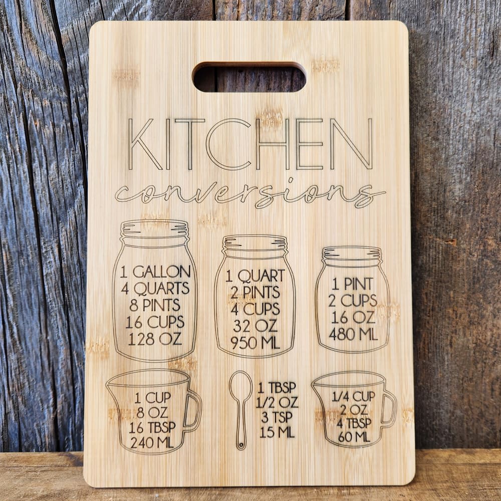 Bamboo Conversion Cut Board 2 Flower Bouquet