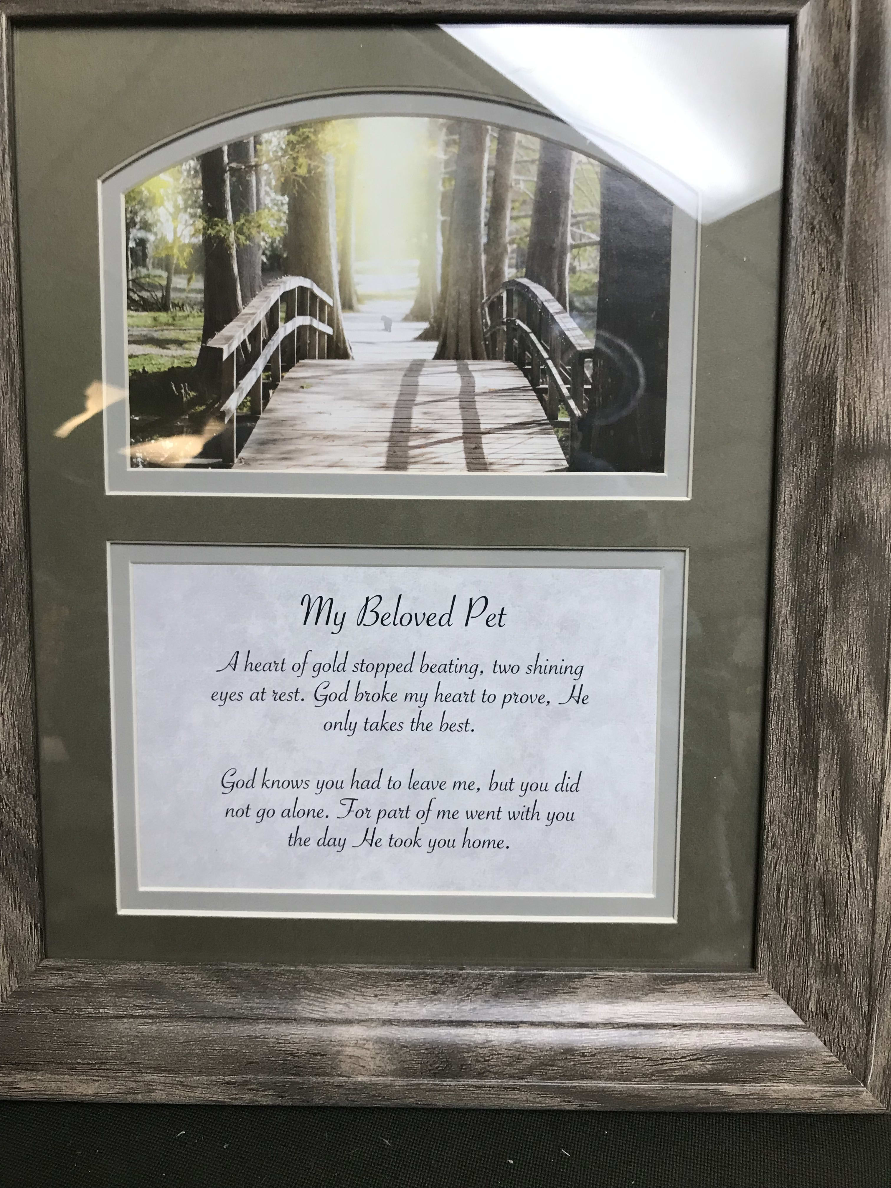 Pet Loss Print Flower Bouquet