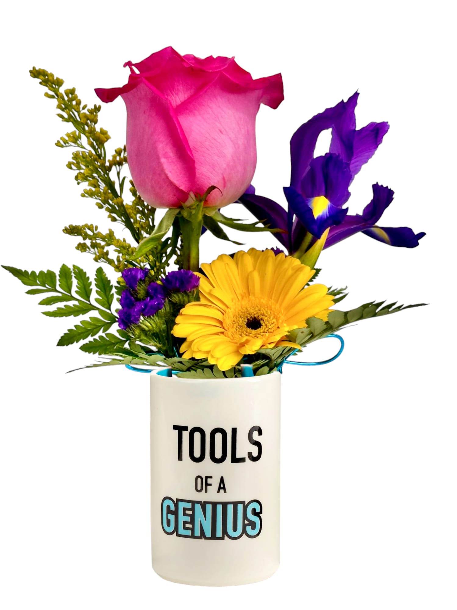 Pencil Cup - Tools of a Genius Flower Bouquet