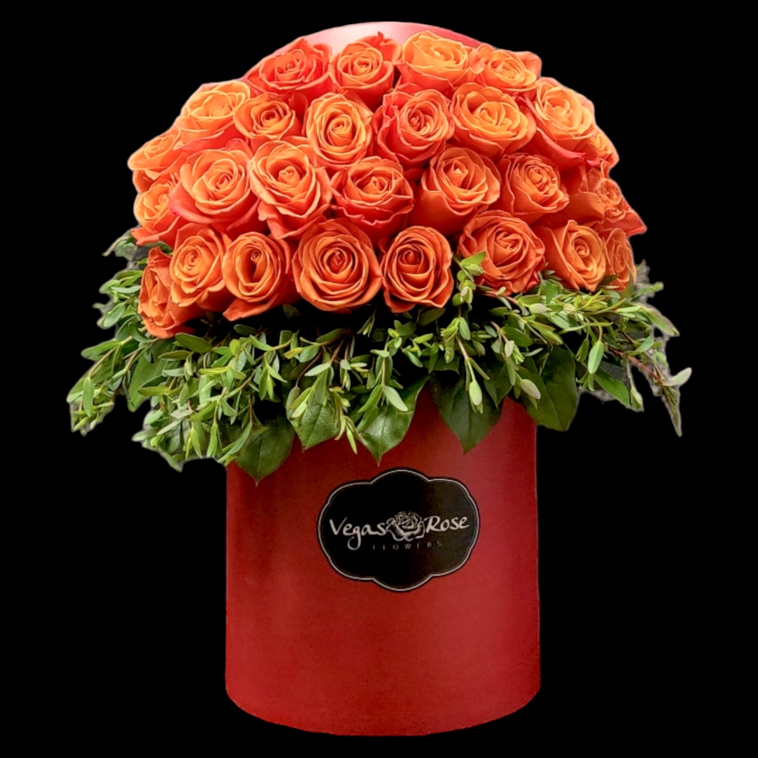 ORANGE ROSES IN ANY BOX