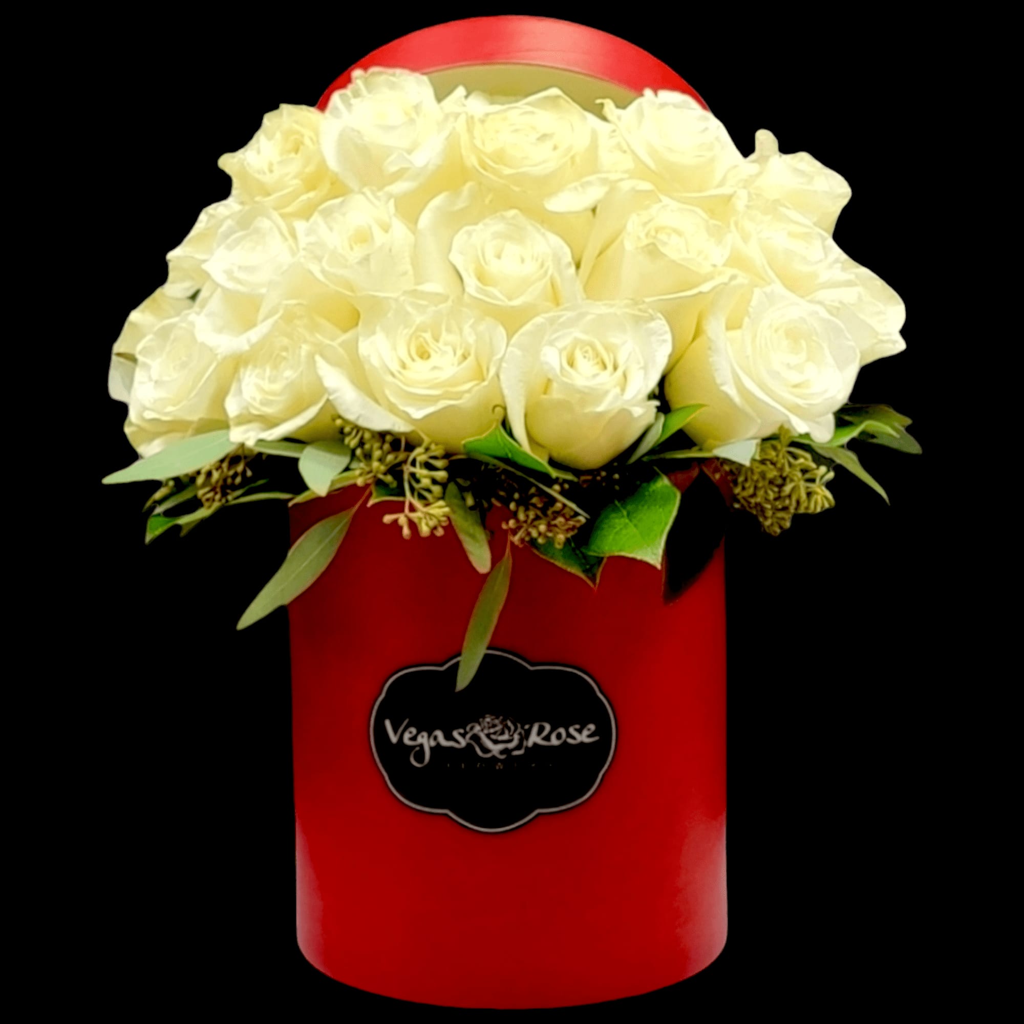 WHITE ROSES IN ANY BOX