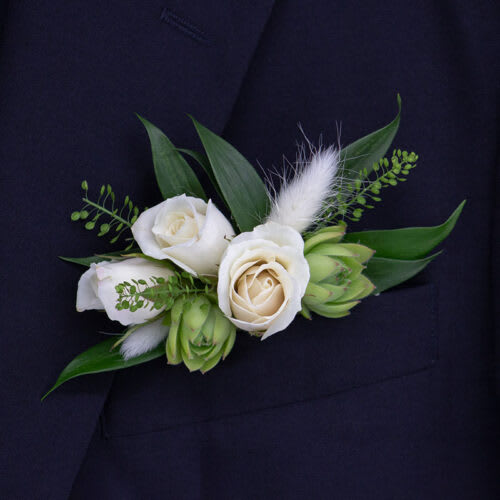 Succulents and Roses Pocket Square