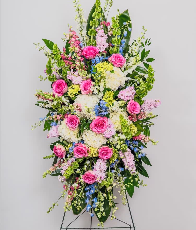 Pastel Standing Spray Flower Bouquet