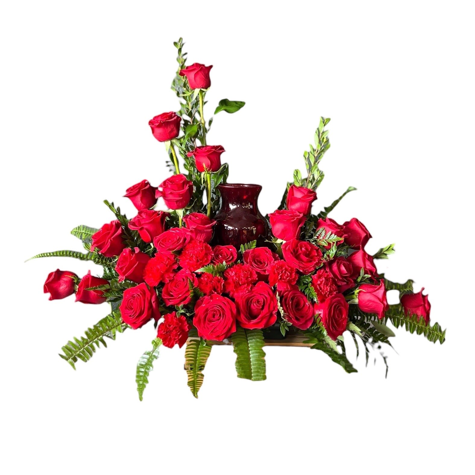 Red Rose Cremation Tribute