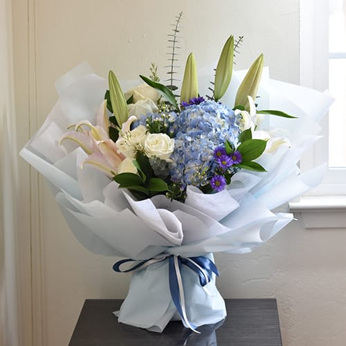 Celestial Frost Bouquet Flower Bouquet