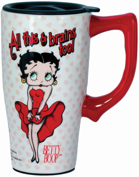 Betty Boop Brains Travel Mug