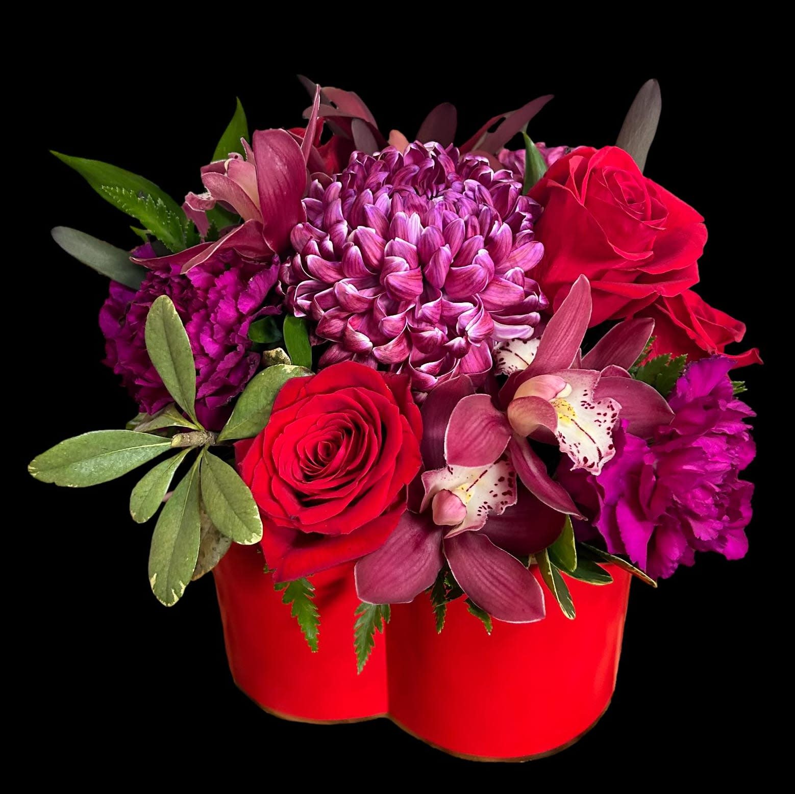 Delightful Red & Plum Design