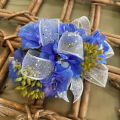Delphinium Corsage