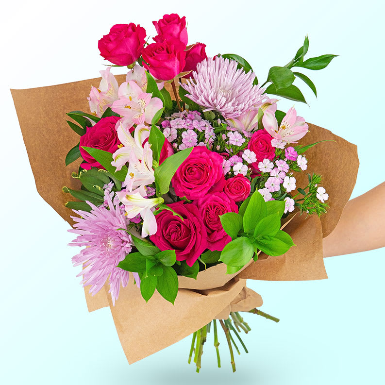 COSMOPOLITAN WRAPPED BOUQUET Flower Bouquet