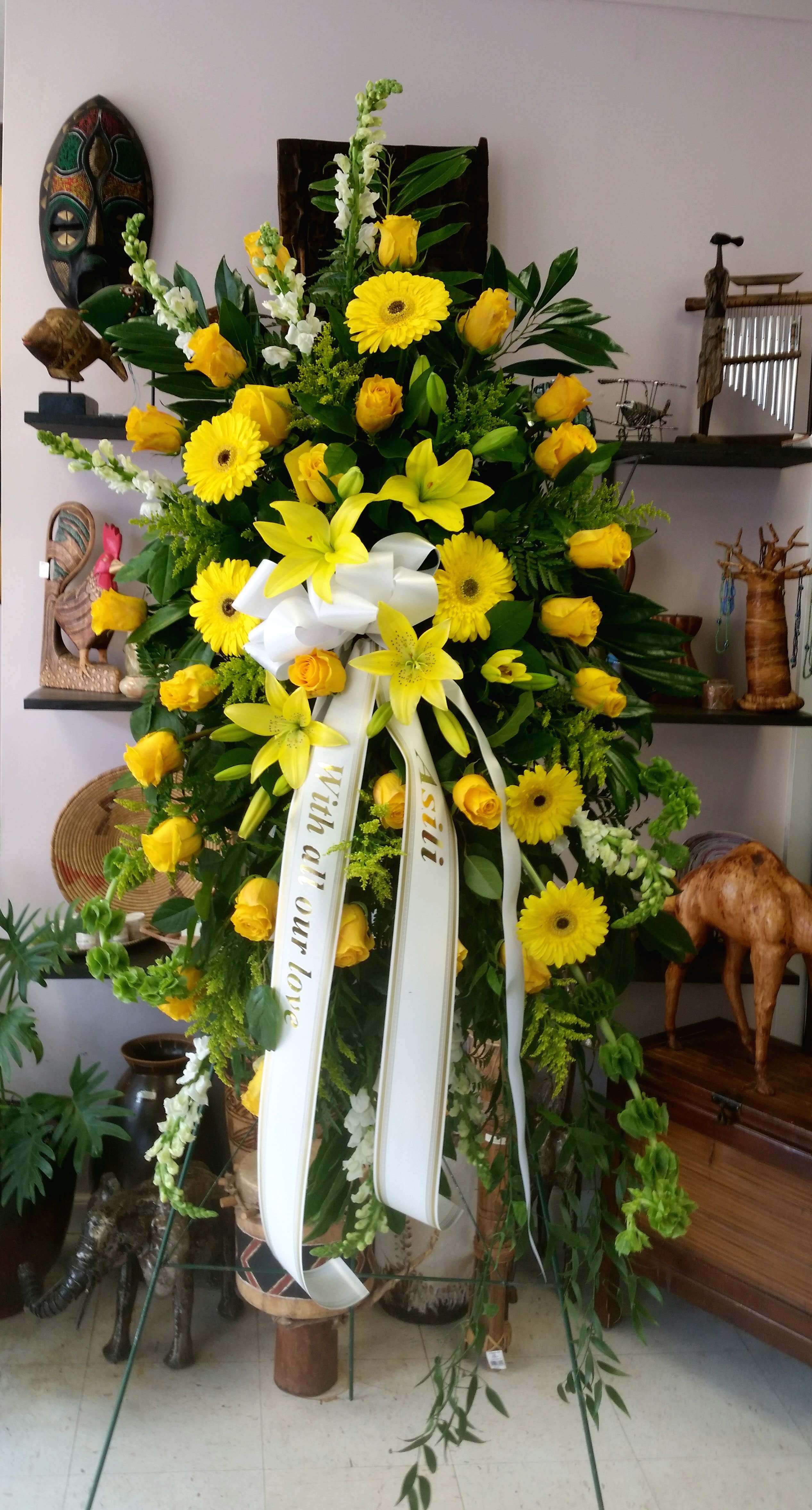 Yellow Tribute Spray