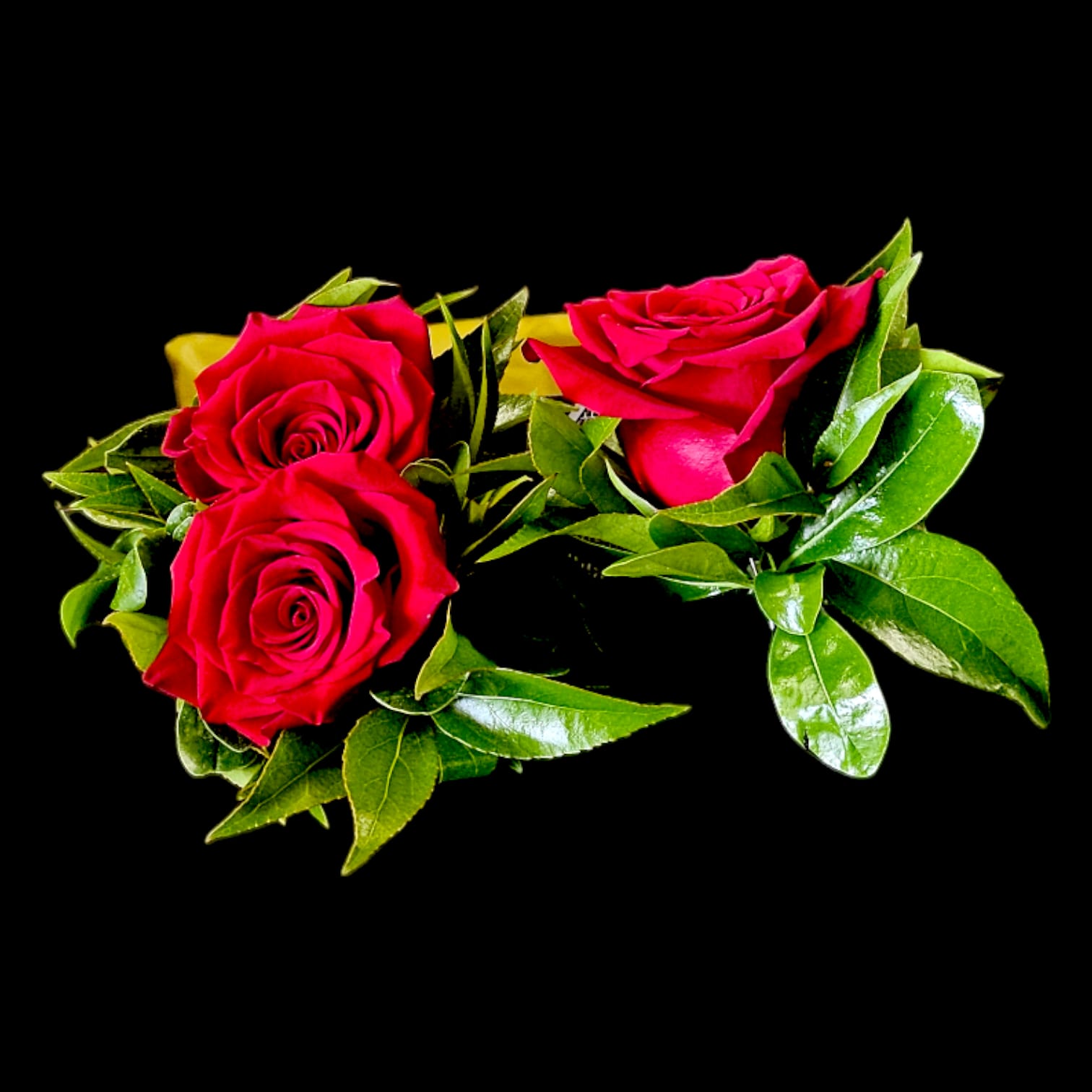 RED CORSAGE & BOUTONNIERE