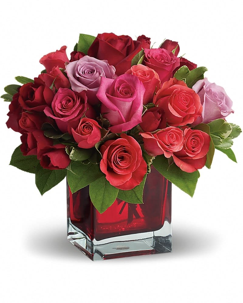 Madly in Love Bouquet with Red Roses by Teleflora Flower Bouquet