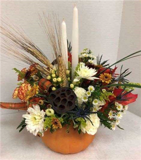 Classy Pumpkin Flower Bouquet