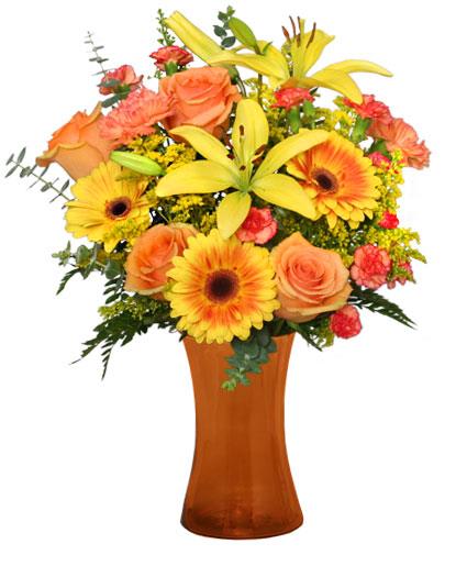 Amber Sky Flower Bouquet