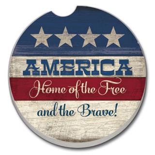 Car Coaster - America Flower Bouquet