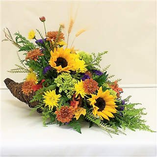 Horn of Plenty Flower Bouquet