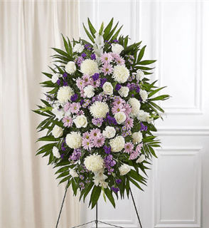 Lavender And White Standing Spray