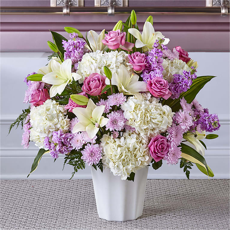 HEAVEN SENT FLOOR BASKET Flower Bouquet