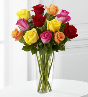 The FTD® Bright Spark™ Rose Bouquet