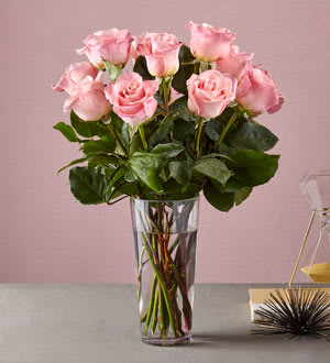 Long Stem Pink Rose Bouquet Flower Bouquet