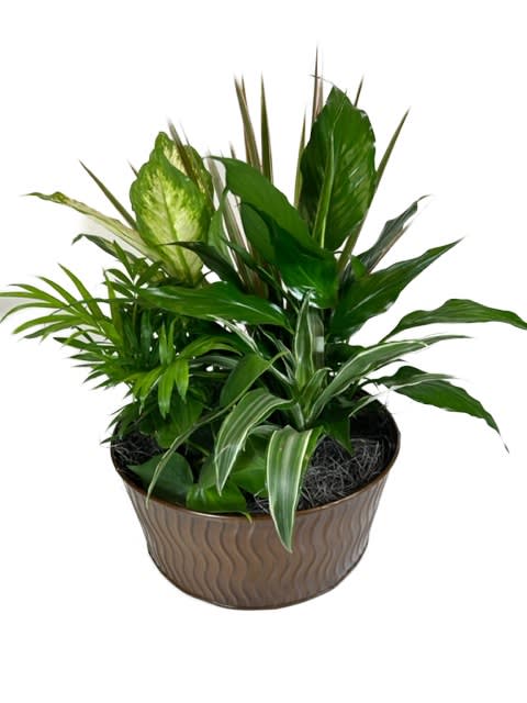 Tin Planter Garden Flower Bouquet