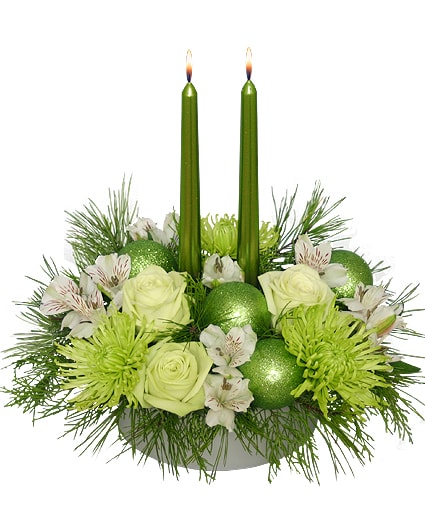 Glowing Green Centerpiece