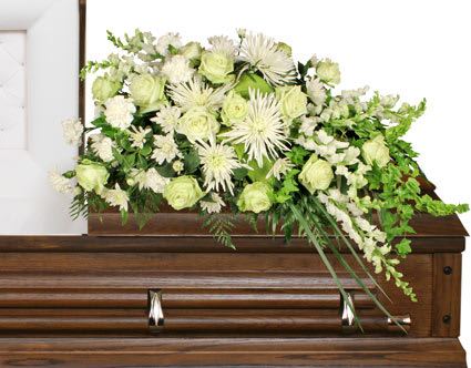 Quiet Commemoration Casket Arrangement