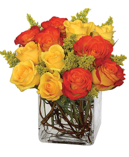 Phoenix Flame Rose Arrangement Flower Bouquet