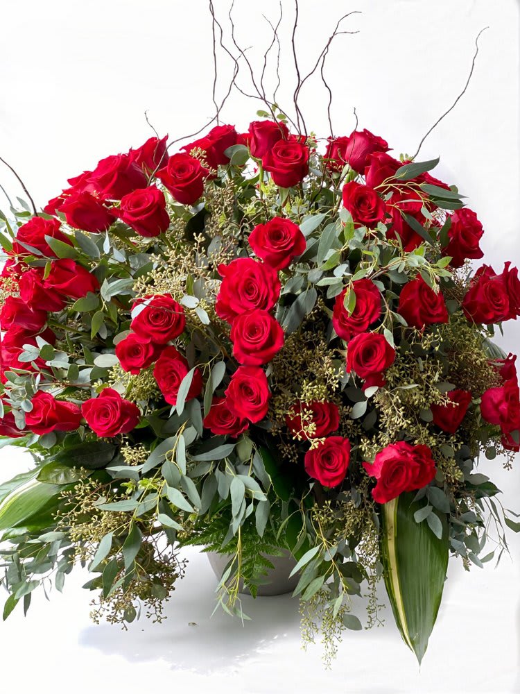 One Hundred Roses Flower Bouquet