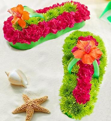 Fresh Flower Flip Flop Flower Bouquet