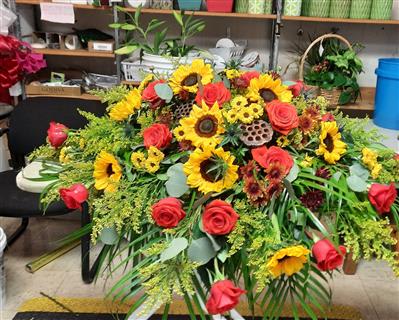 Sunflowers Casket Piece